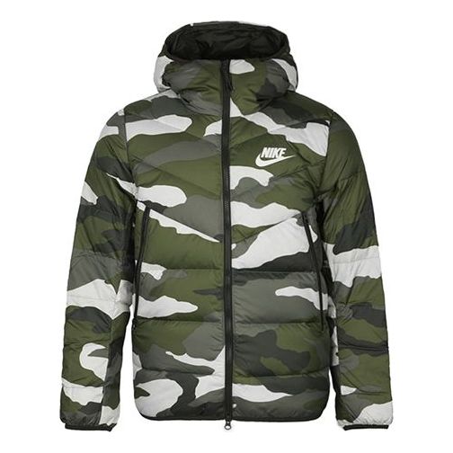Pufferjacka Nike Sportswear Down Windrunner Hooded Down Jacket Grön | BV4764-222, 0