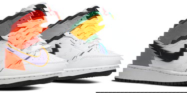 Sneakers och skor Jordan Air Jordan 1 Mid "White Court Purple Teal" GS Vit | 554725-128, 4