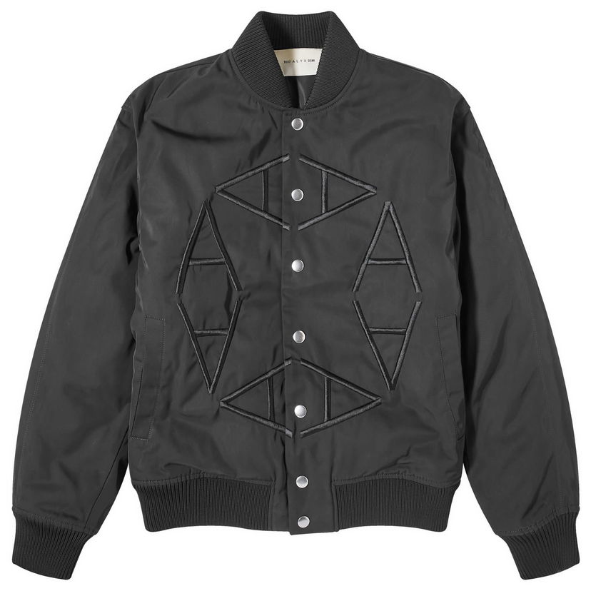 Jacka 1017 ALYX 9SM Nylon Logo Varsity Svart | AAMOU0481FA01-BLK0001