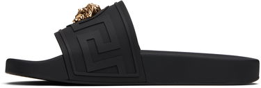 Sneakers och skor Versace Versace 'La Medusa' Slides Svart | 1020535_1A15481, 2