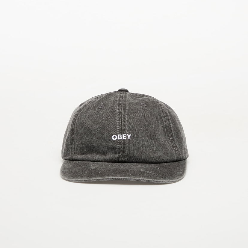 Keps OBEY OBEY Pigment Bold 6 Panel Strapback Cap Svart | 100580418-BLK