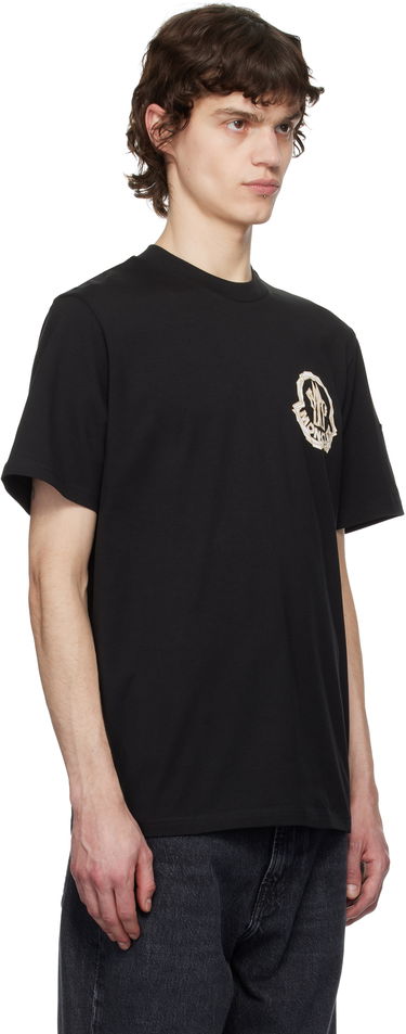 T-shirt Moncler Moncler Archivo Creativo T-Shirt Svart | K10918C0005289AJS, 1