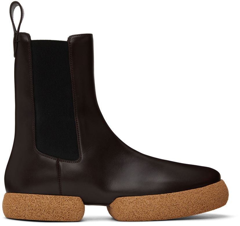 Sneakers och skor Dries Van Noten Dries Van Noten Leather Chelsea Boots Brun | MW222-169-112