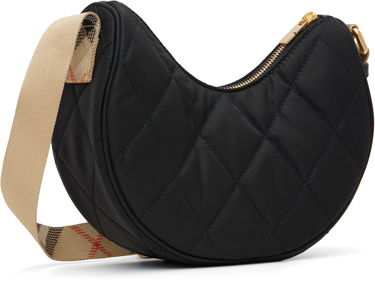 Axelväska Burberry Burberry Quilted Horseshoe Crossbody Bag Svart | 8111928, 2