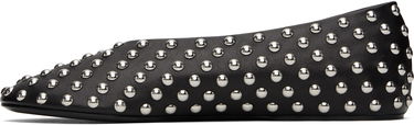 Sneakers och skor Jil Sander Jil Sander Studded Leather Ballerina Flats Svart | J15WZ0026_P8173, 2
