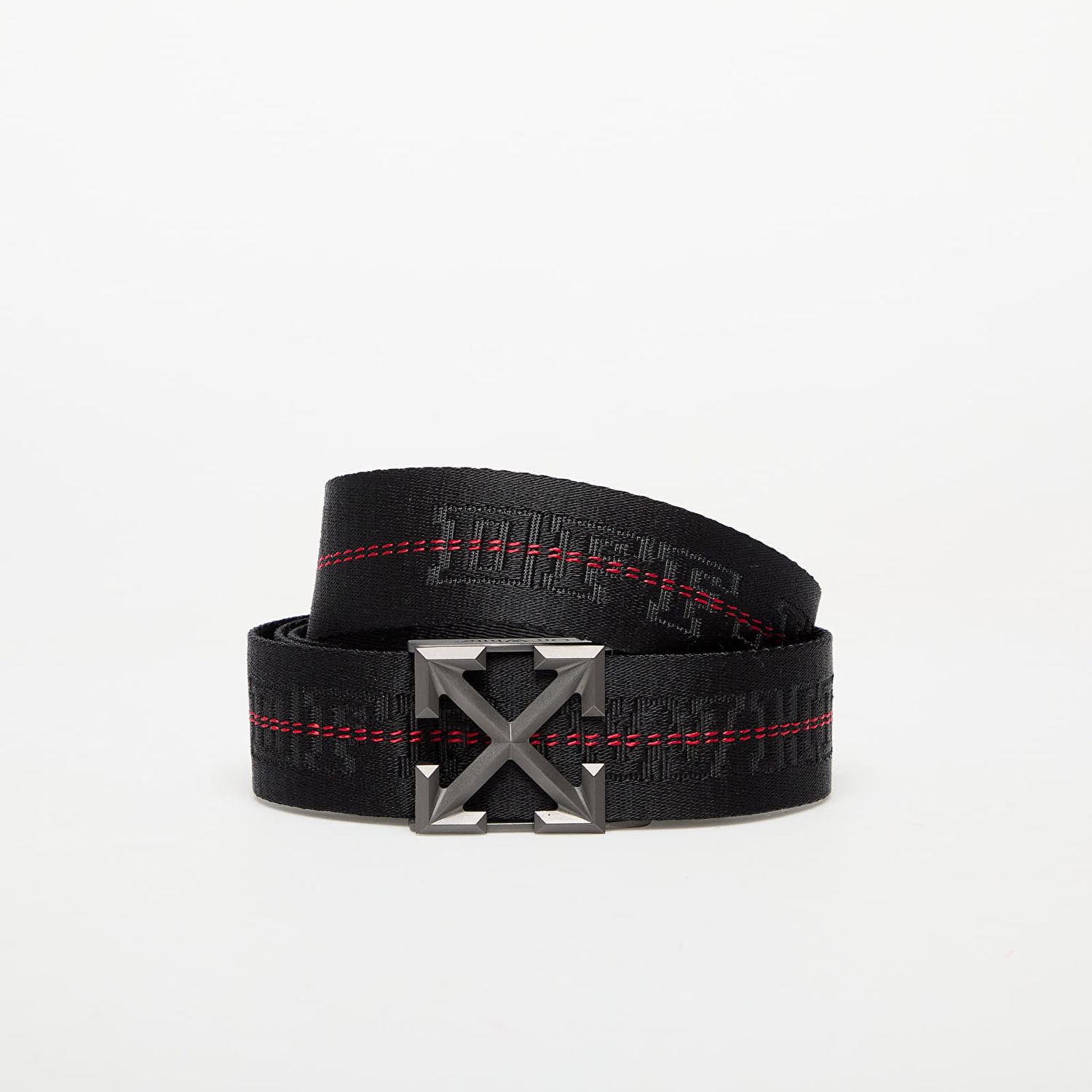 Bälten Off-White Tape Arrow Belt 35Mm Svart | OMRB14BC99FAB0021000, 0