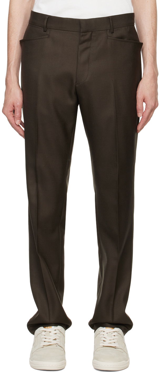 Byxor Tom Ford Brown Atticus Western Pocket Trousers Svart | PLAW01-WMS22