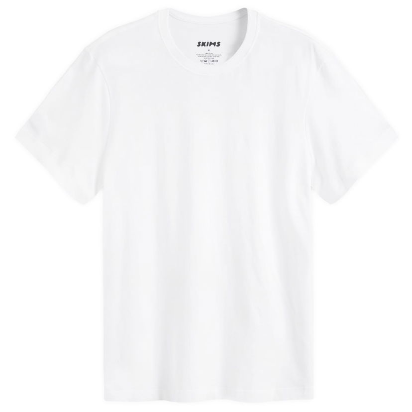 T-shirt SKIMS Classic T-Shirt Vit | TP-TSH-5701M-CH