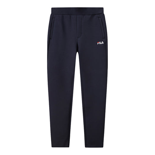 Träningsbyxor FILA Straight Knit Casual Pants Mörkblå | F11M118617F-NV