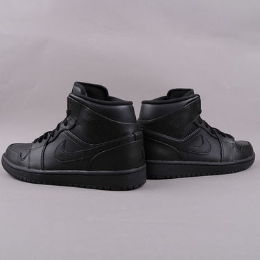 Sneakers och skor Jordan Air Jordan 1 Mid 2013 ''Triple Black'' Svart | 554724-010, 3