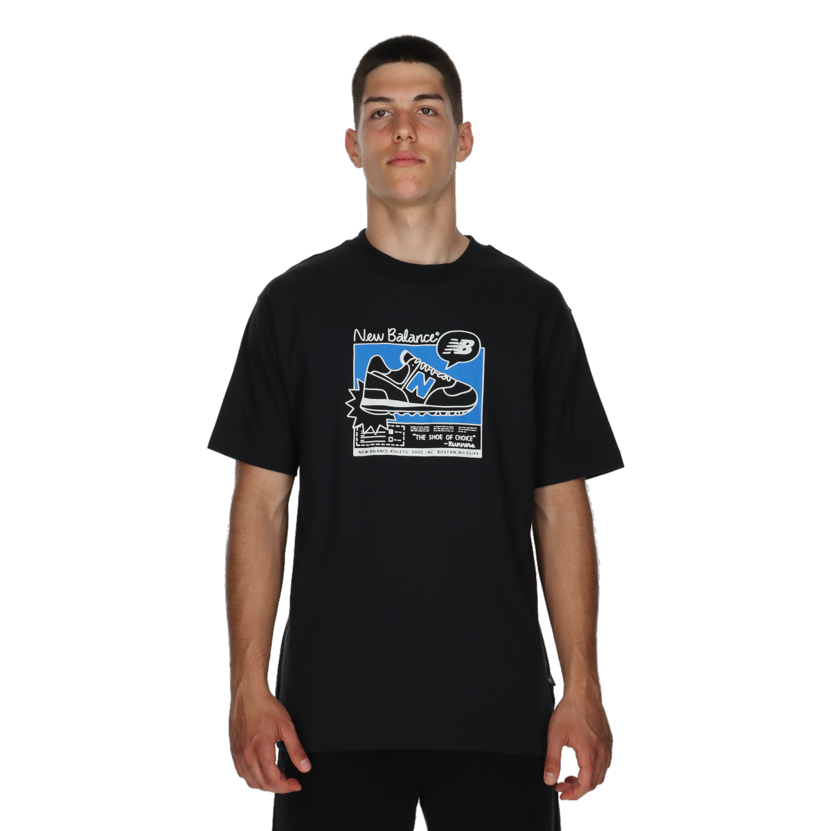 T-shirt New Balance Ad Graphic Relaxed Tee Svart | MT41593-BK, 0