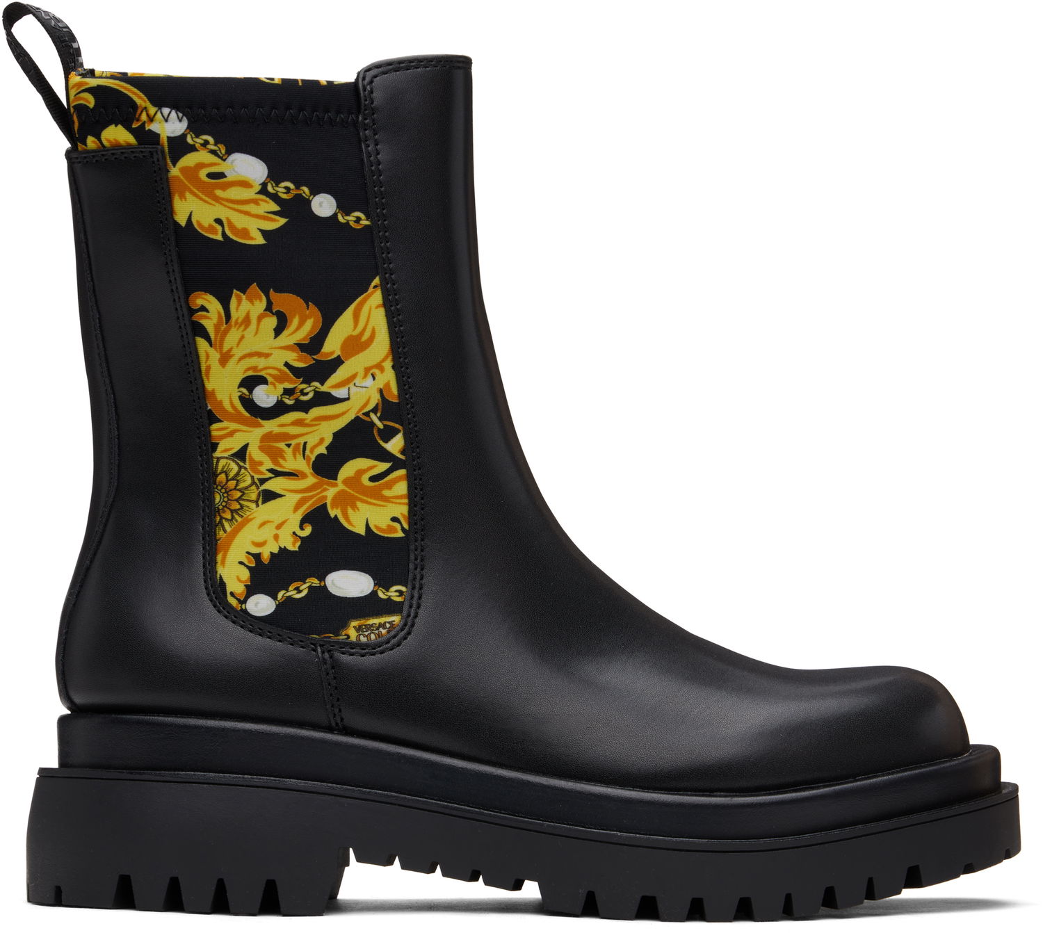 Sneakers och skor Versace Drew Ankle Chelsea Boots Svart | E77VA3S60_EZS867, 0