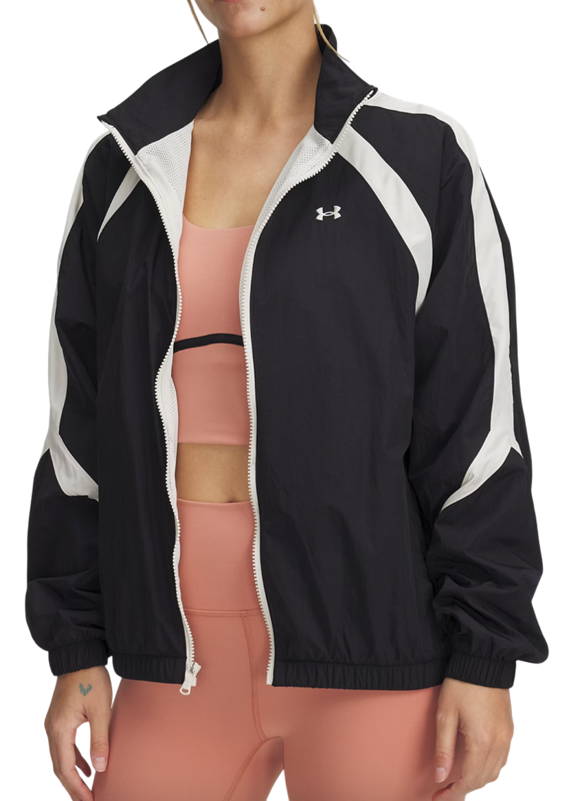 Vindjacka Under Armour Under Armour Icon Crinkle Track Jacket Svart | 6000278-001