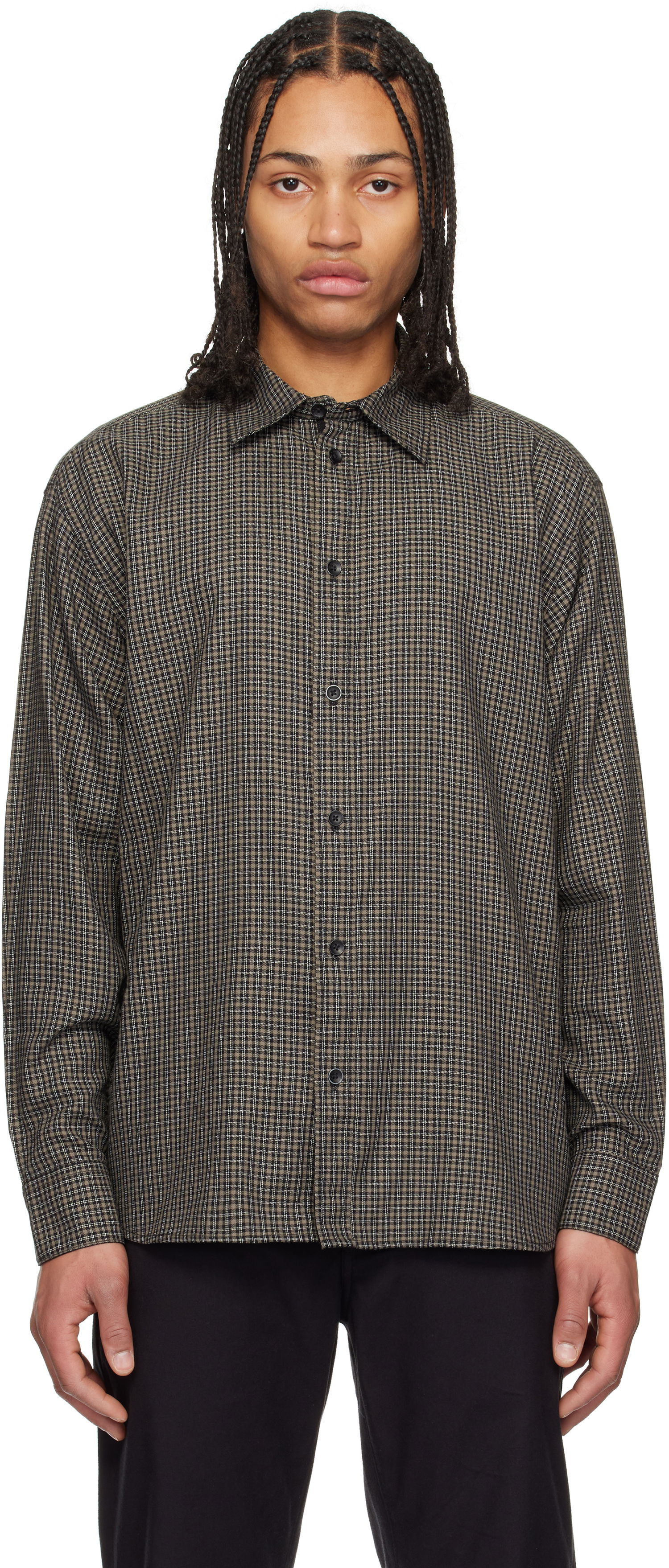 Skjorta rag & bone Rag & Bone Matthew Plaid Shirt Brun | MBW24HA003GHML, 0
