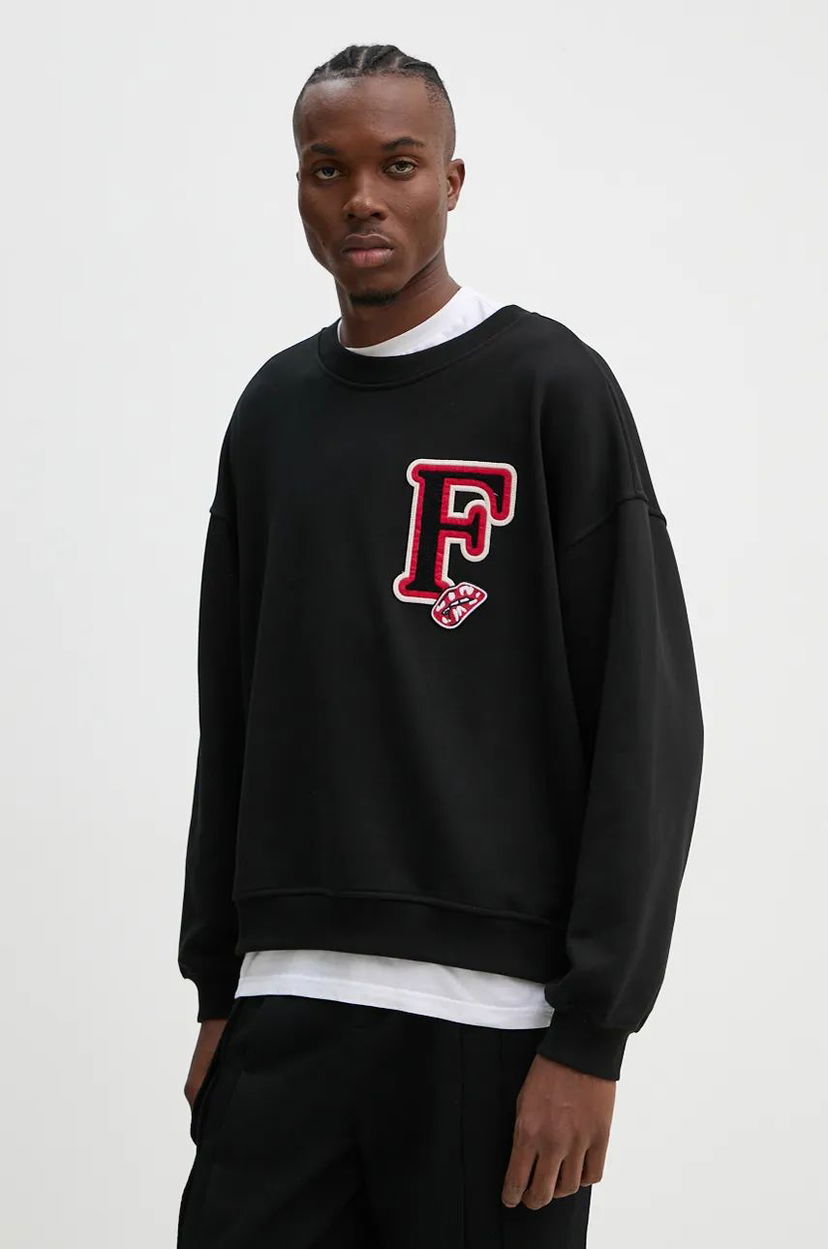 Sweatshirt Fiorucci Applique Sweatshirt Svart | U01FMSCR188CJ05BK02