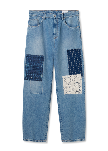 Jeans AXEL ARIGATO Relaxed Fit Patchwork Jeans Blå | A2988001, 0
