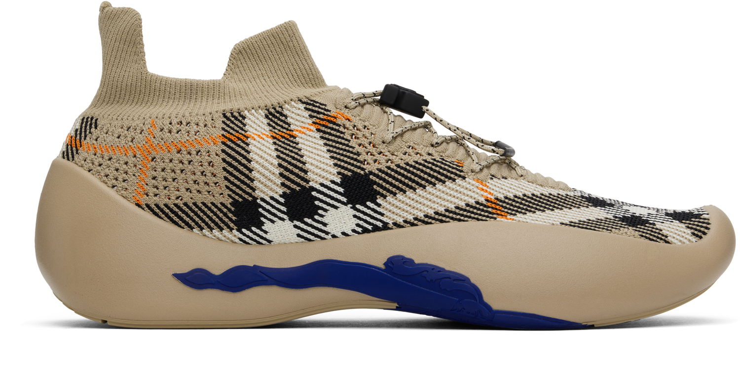Sneakers och skor Burberry Check Knit Neptune Beige | 8099320, 0