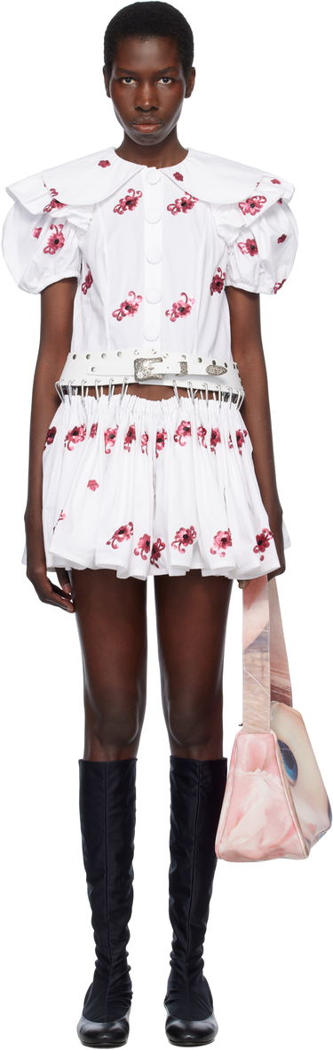 Kjol Chopova Lowena Chopova Lowena Beau Carabiner Minidress Vit | 1281, 0