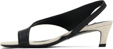 Tillbehör TOTEME TOTEME Leather Thong Heeled Sandals Svart | 252-WAS0201-LE0104, 2