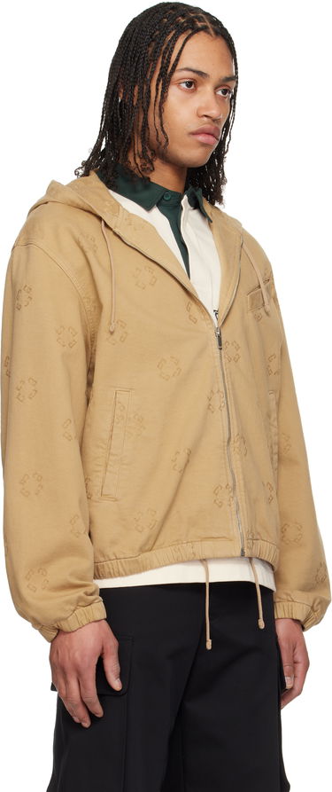 Sweatshirt Givenchy Givenchy Monogram 72 Zipped Denim Jacket Beige | BM01AA5YC6250, 1
