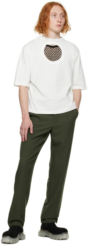 T-shirt Dion Lee Cutout Detail T-Shirt Vit | C3077F22, 3