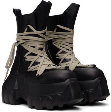 Sneakers och skor Rick Owens Rick Owens Hollywood Megalace Mega Tractor Boots Svart | RR01E5867 LCHW1, 3