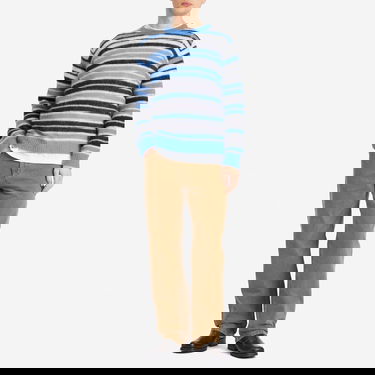 Sweater Marni Marni Men's Striped Mohair Crew Knit Blå | GCMG0435Q0-UFU178-STB26, 4