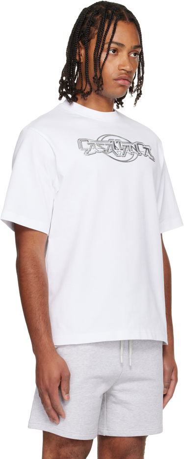 T-shirt Casablanca 'Casablanca' Chrome Oversized Short Sleeve T-shirt Vit | M-AW25-JTS-044-06, 1