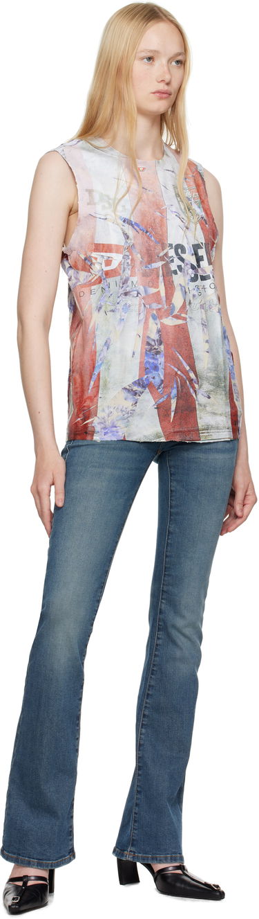 Linne Diesel Diesel T-Per-Stripe Graphic Print Tank Top Flerfärgad | A18700 0SKBT, 3