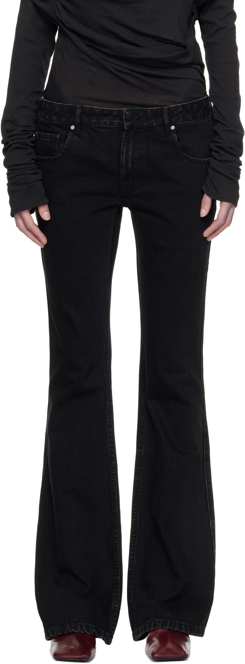 Jeans Entire Studios Entire Studios Slim-Flared Jeans Svart | ES2589MA