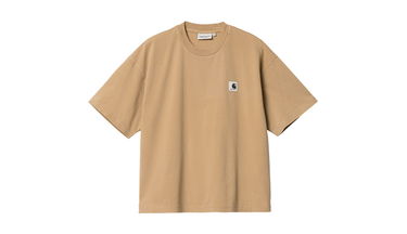 T-shirt Carhartt WIP Nelson T-Shirt Dusty H ''Brown Garment Dyed'' Beige | I029647_07E_GD, 0