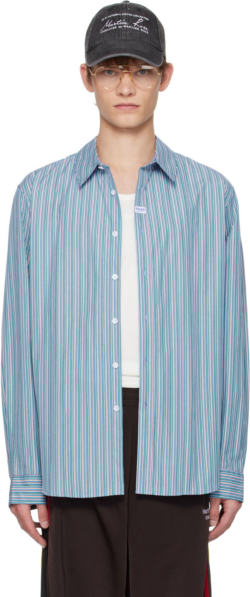 Skjorta Martine Rose Martine Rose Classic Striped Shirt Flerfärgad | 401WS30532