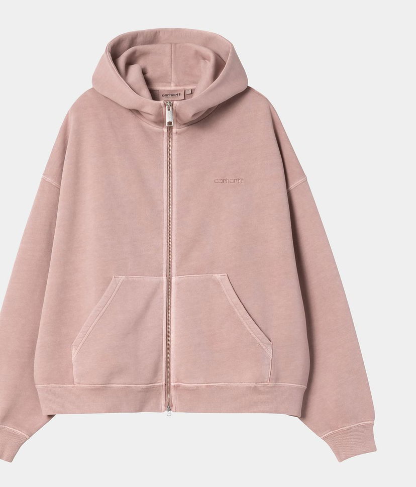 Sweatshirt Carhartt WIP Women's Hooded Benton Jacket Rosa | I035525_4