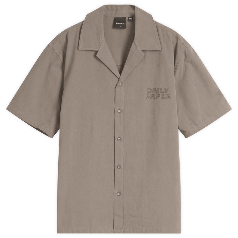 Skjorta DAILY PAPER Daily Paper Chain Stitch Vacation Shirt, Size Large Beige | 2511125