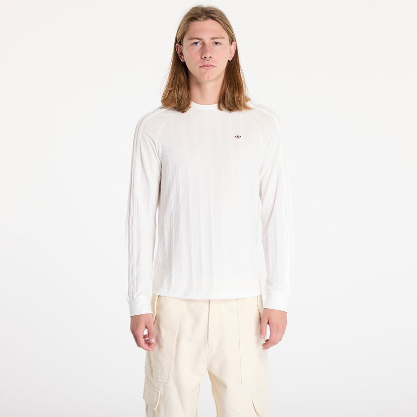 T-shirt adidas Originals Clot x Rib Long Sleeve Tee Core White/ Core White Vit | JC8171