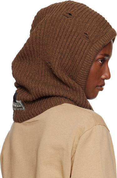 Hatt Maison Margiela MM6 Maison Margiela Knit Wool Hood Beige | S52TB0008 M13138, 4