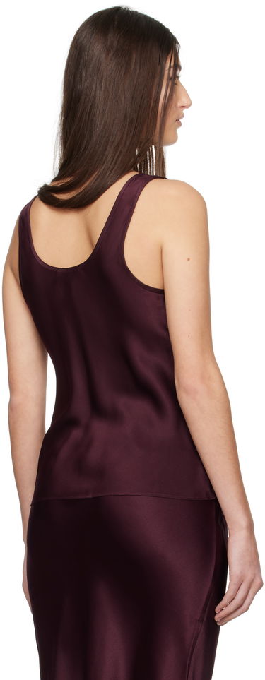 Linne Anine Bing Anine Bing Lea Silk Tank Top Bourgogne | A-07-0839-RED15, 2