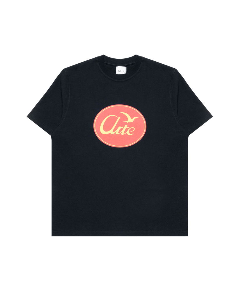T-shirt Arte Antwerp Arte Antwerp Big Circled Bird Logo T-Shirt Mörkblå | SS25-100T