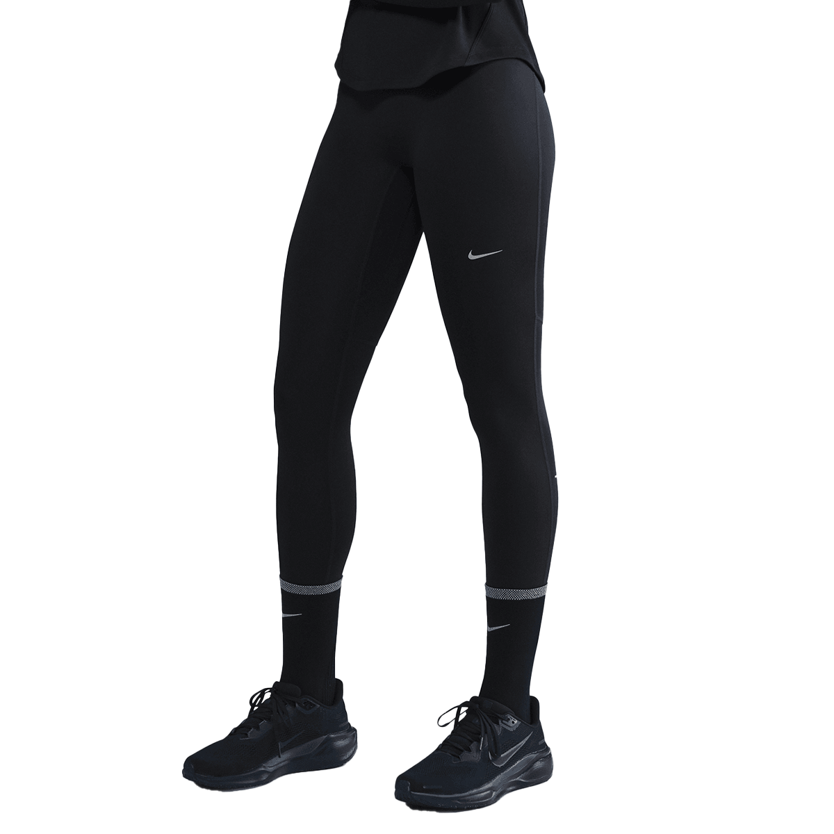 Damasker Nike Tempo High-Rise 7/8 Running Leggings Svart | HV8170-010, 0