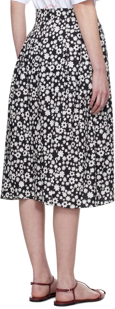 Kjol Marni Marni Pop Fields Pleated Midi Skirt Svart | GOMA0703S0 UTC463, 2