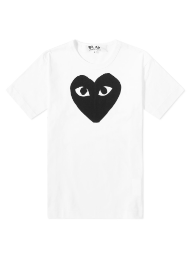 T-shirt Comme des Garçons Play Heart Logo Tee Vit | P1T070-1