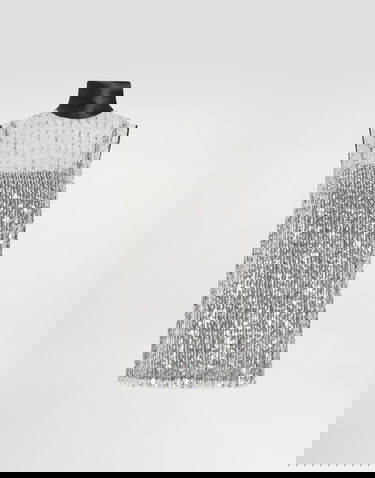 Linne Dolce & Gabbana Sequin Embellished Tulle Top Grå | F7AL2TFLSKBS0998, 0