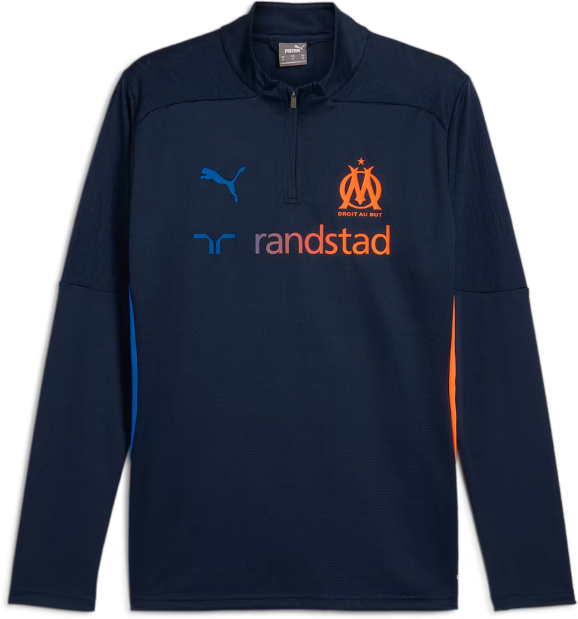 T-shirt Puma OM Training 1/4 Zip Top Mörkblå | 778222-24