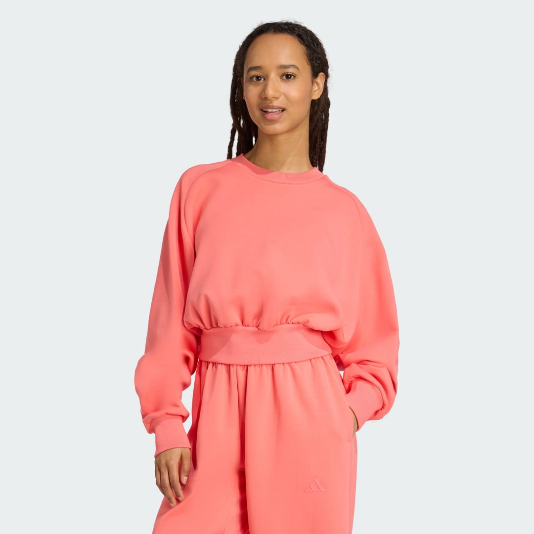 Sweatshirt adidas Performance ALL SZN Soft Lux Sweatshirt Rosa | KD9772, 0
