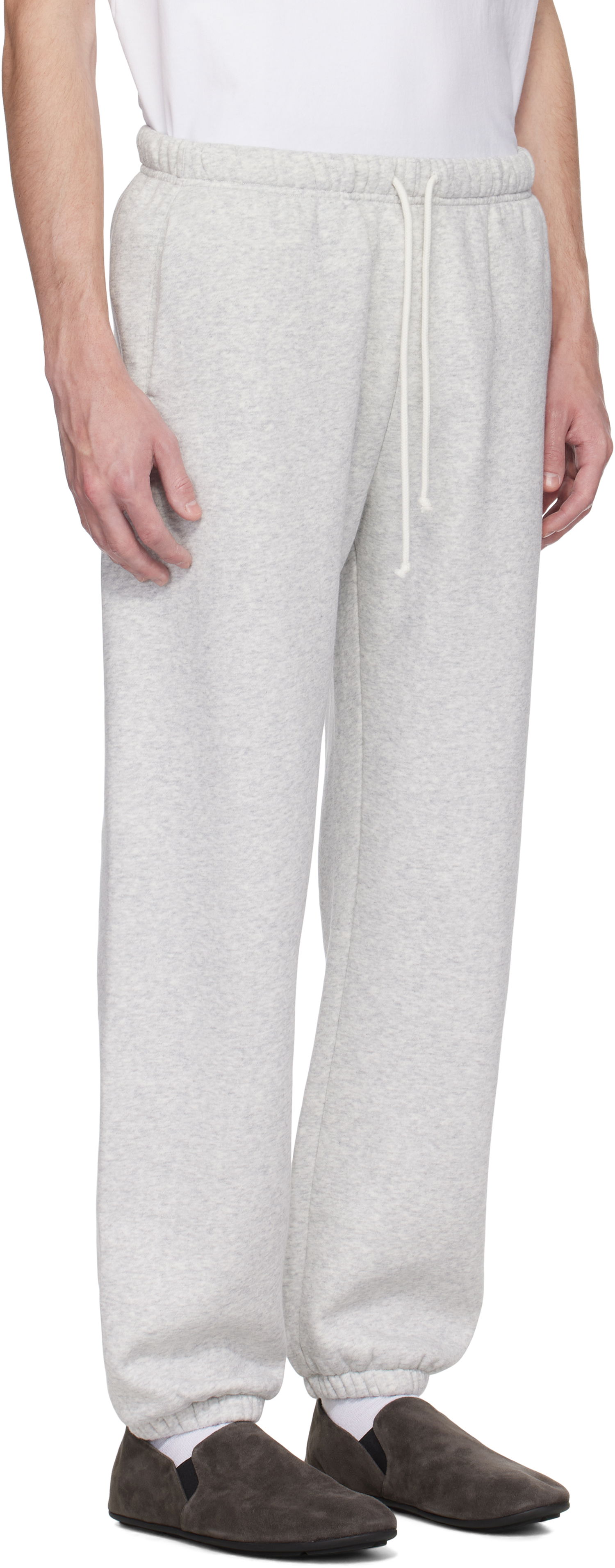Träningsbyxor SKIMS SKIMS Fleece Lounge Relaxed Sweatpants Grå | PT-JOG-8451M-LIGHT HEATHER GREY, 1