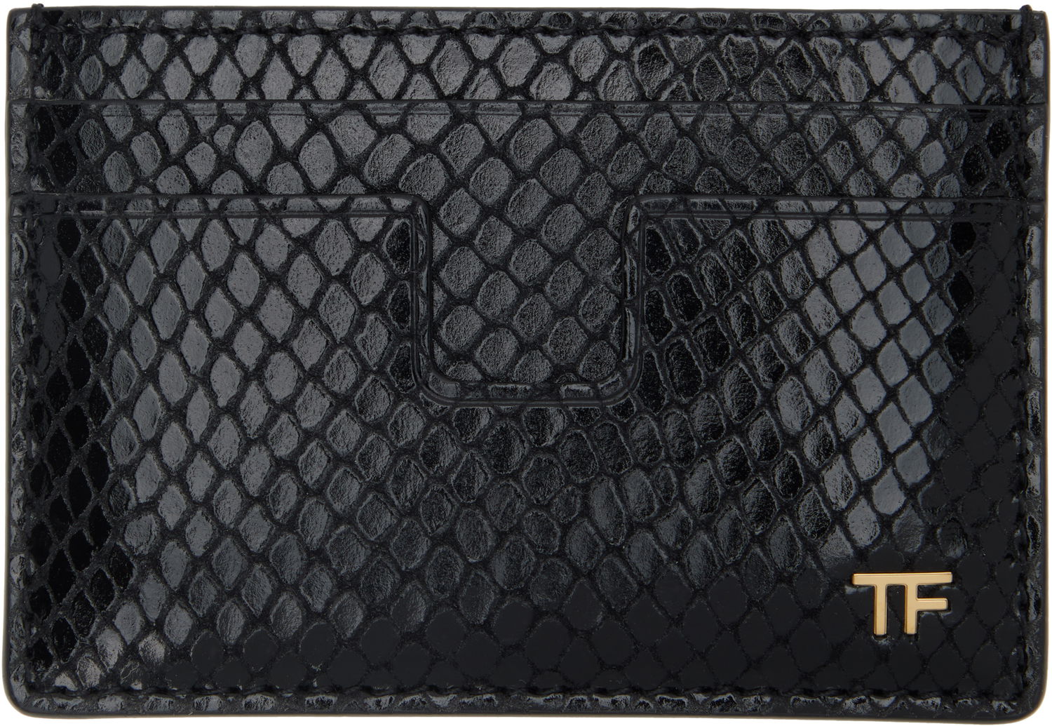 Plånbok Tom Ford TOM FORD Printed Python Card Holder Svart | YM232-LCL471G, 0