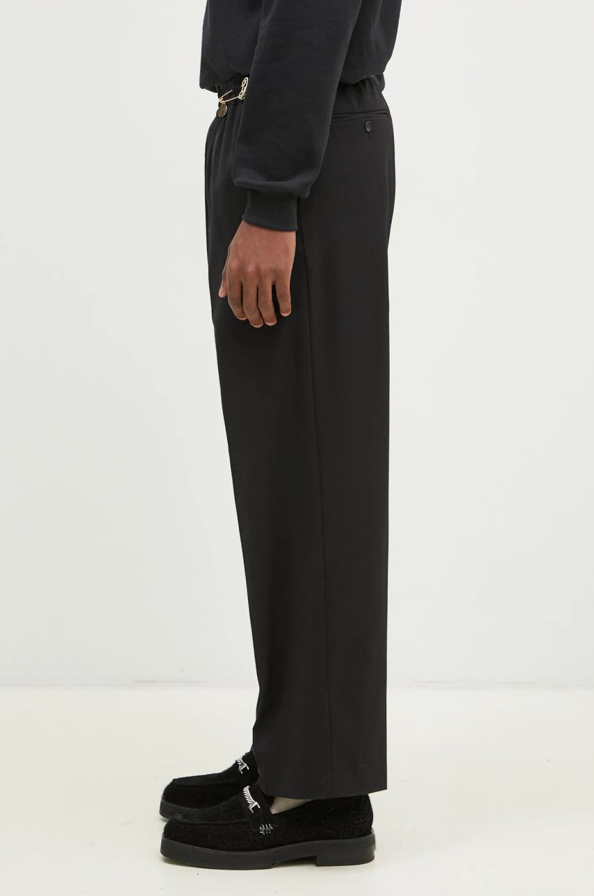 Byxor Aries Tailored Slacker Wool-Blend Trousers Svart | AR3020002, 1