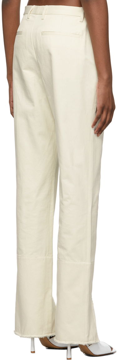 Byxor Dion Lee Split Frayed Trousers Vit | C2028R22, 2