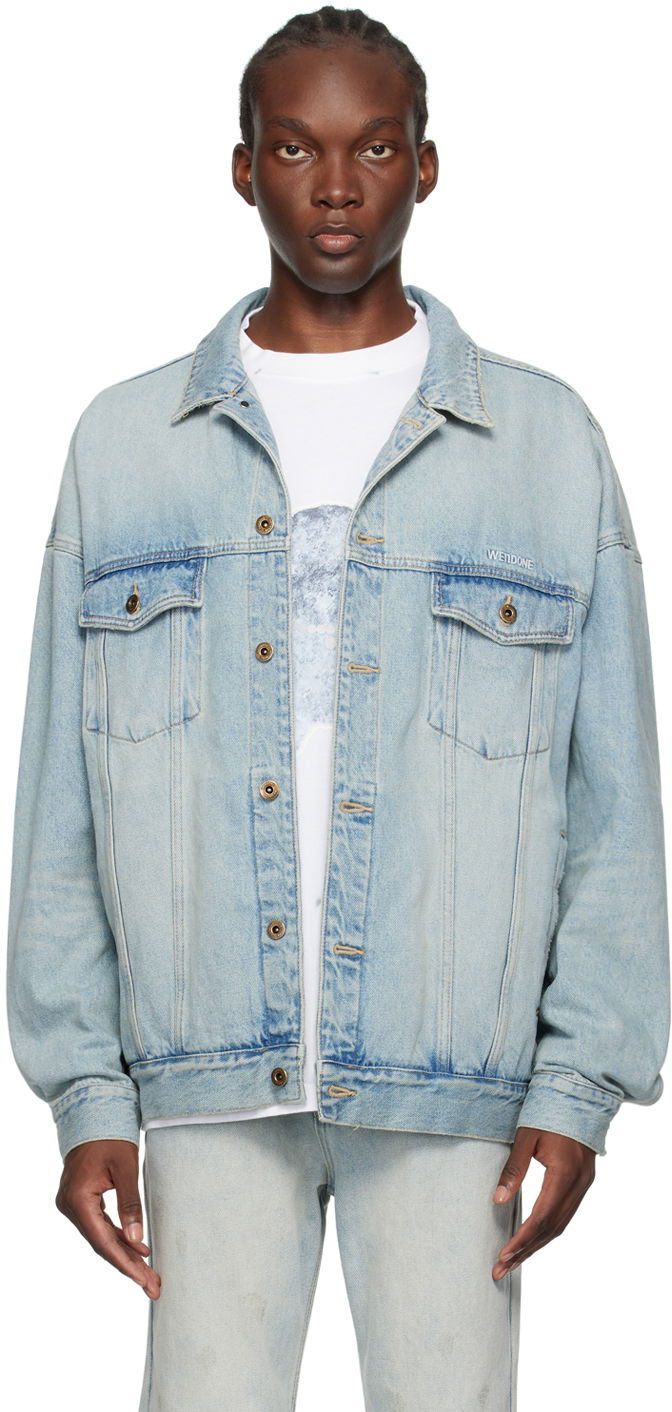 Jacka We11done We11done Oversized Denim Jacket Blå | WD-DJ2-24-353-U-SK