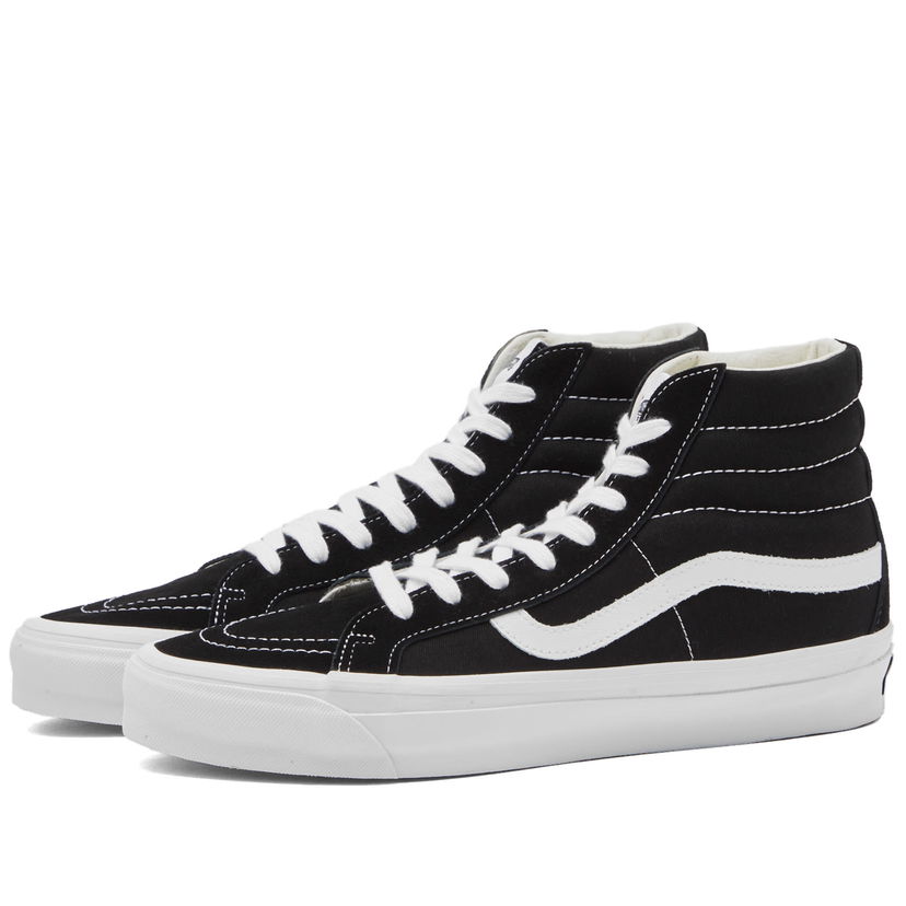 Skateboarding Vans Men's Sk8-Hi Reissue 38 Sneakers in Lx Black/White, Size UK 10 | END. Clothing Svart | VN000CR0BA2